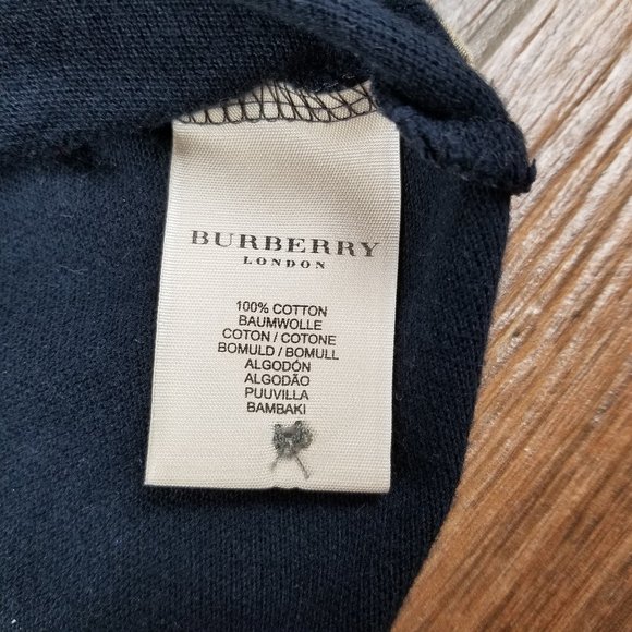 Burberry polo Black Nova Check Large Short Sleeve - Picture 6 of 8
